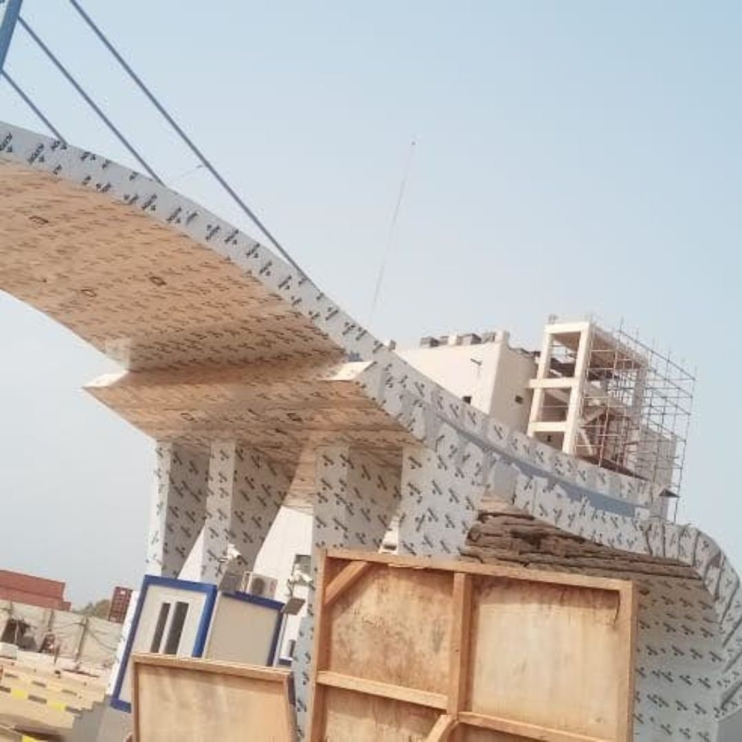 PORT GATE COMPLAX CANOPY AND ADMIN BUILDING ACP FACAD WORK – IVORY COST ABIJAN WEST AFRICA.